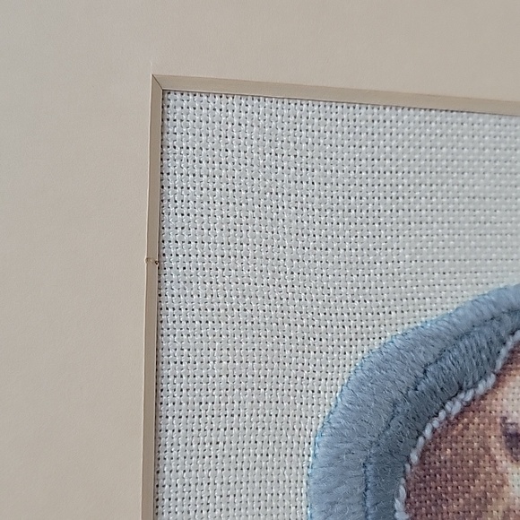 Lot of 2 Jan Hagara Cross Stitch Completed, Wall Hanging Art 11" x 9" Framed - Picture 6 of 17